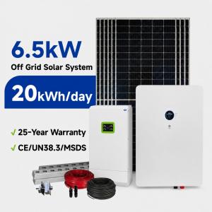 6.5kW off-grid household solar power generation system kit